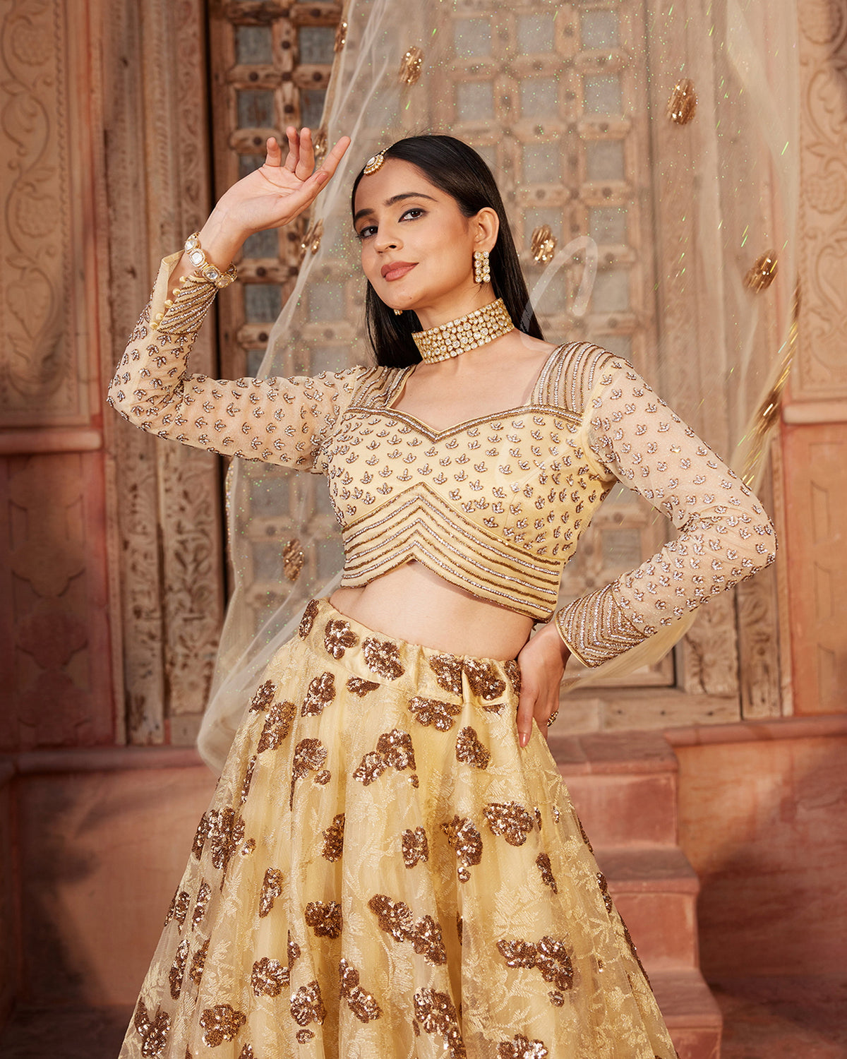 Golden Lehenga