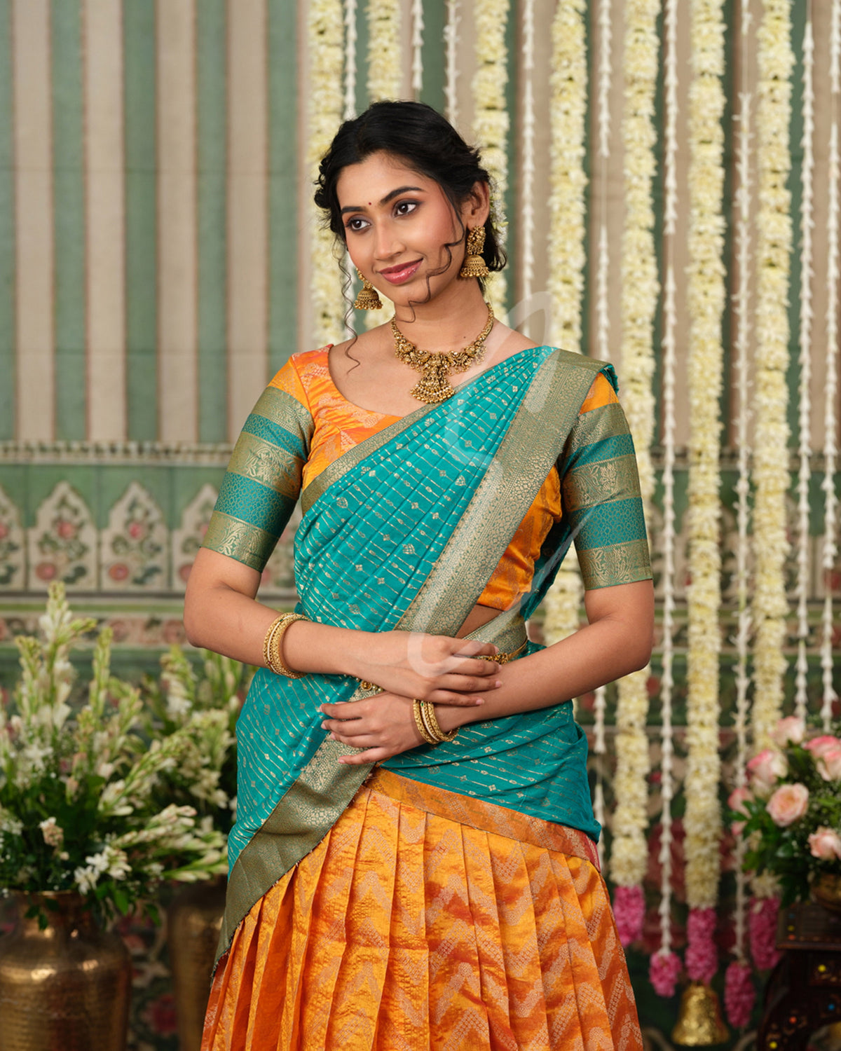 bright and beautiful yellow and rama green