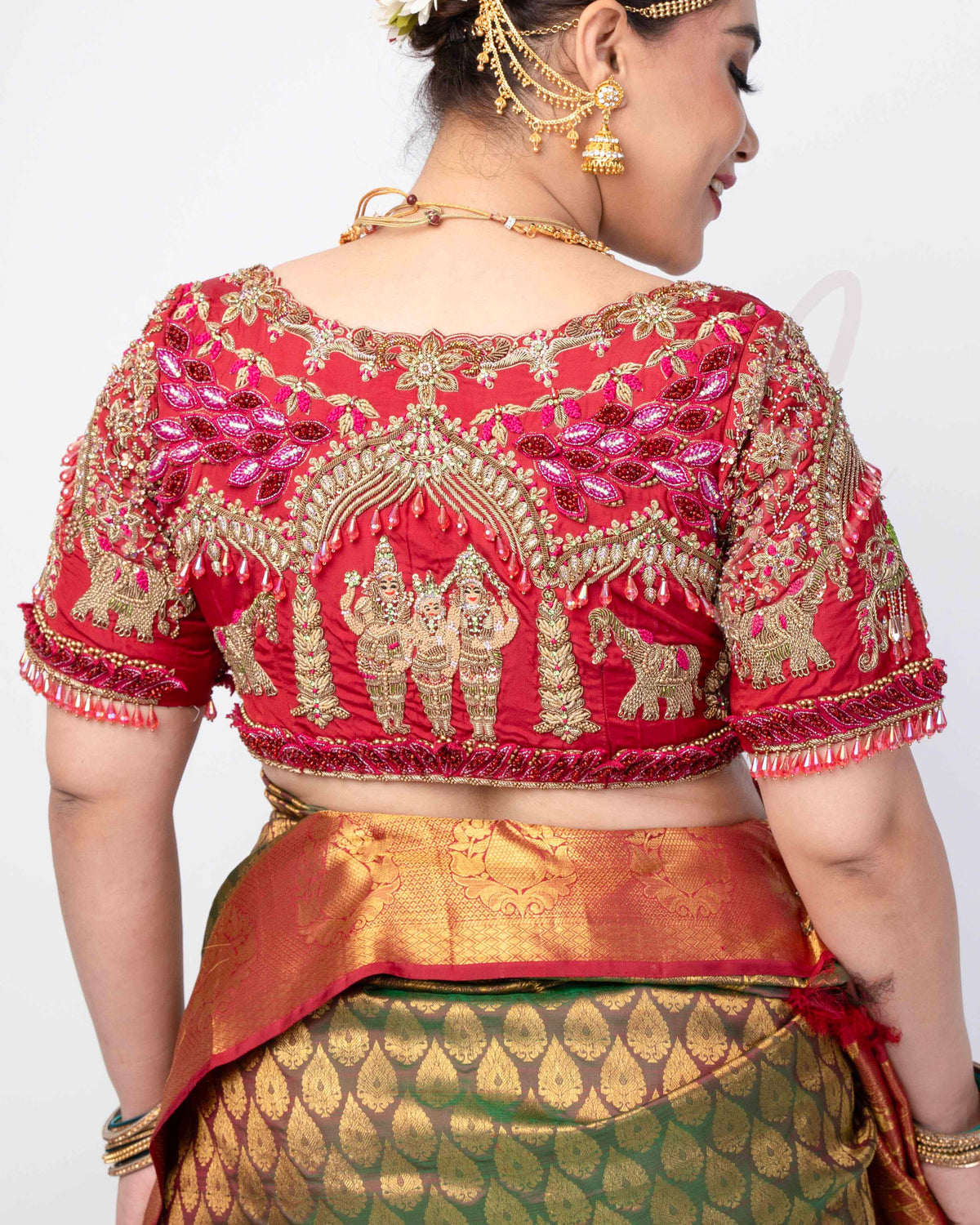 Magenta Silk Cotton Blouse