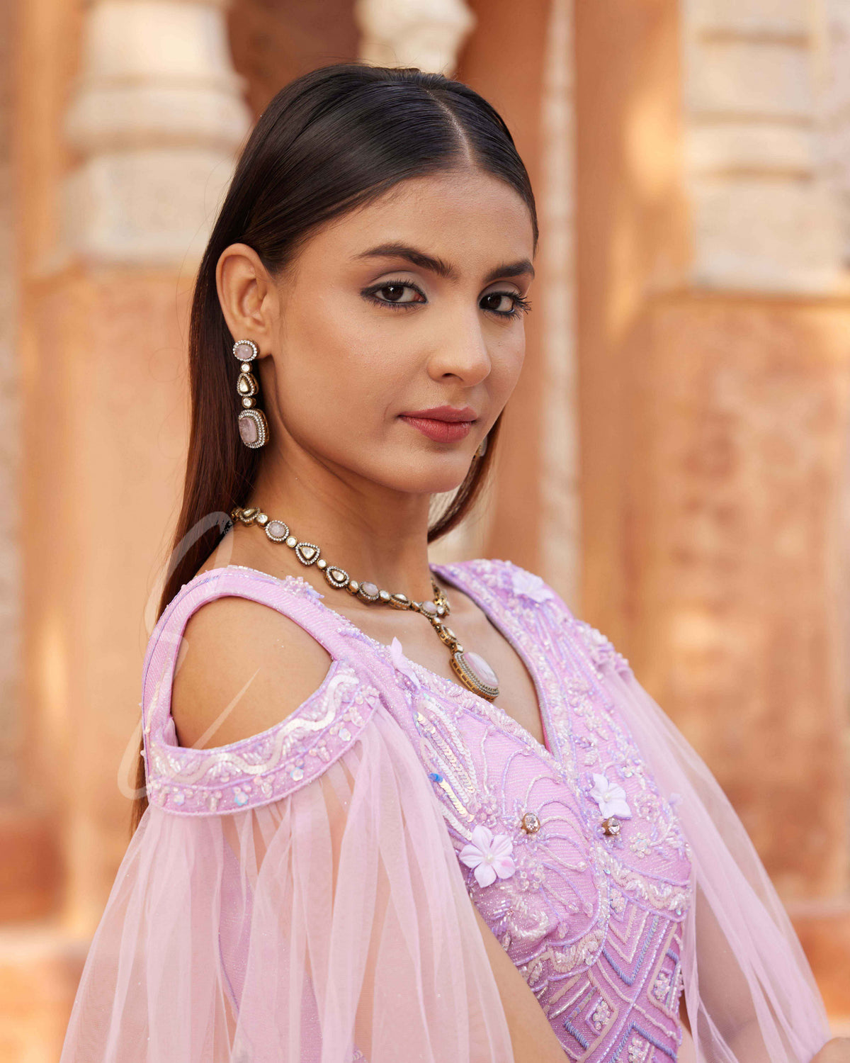 Pink and Lavender Ombre Gown
