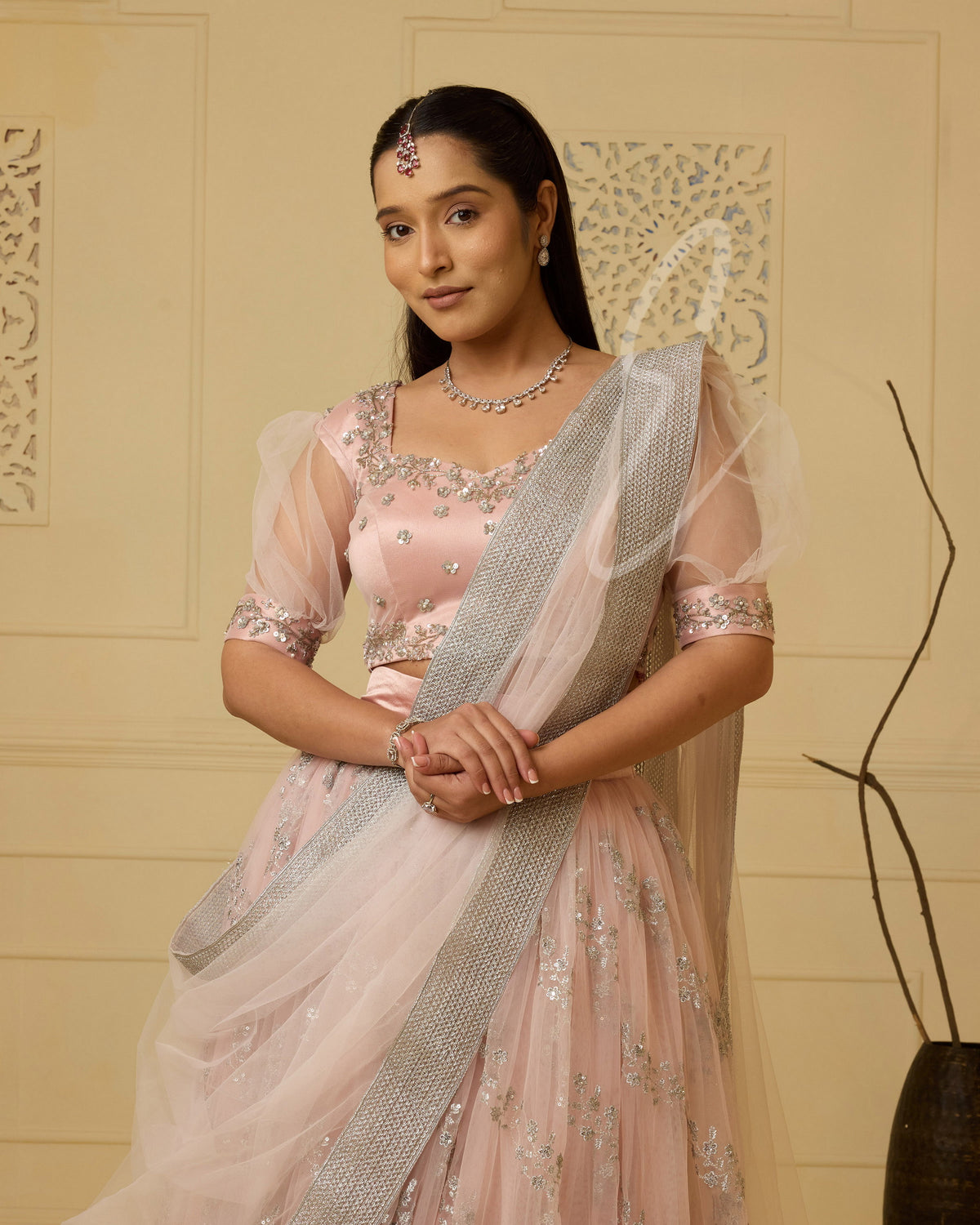 Mild Pink Lehanga