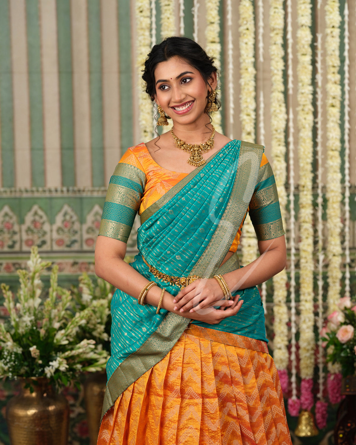 bright and beautiful yellow and rama green
