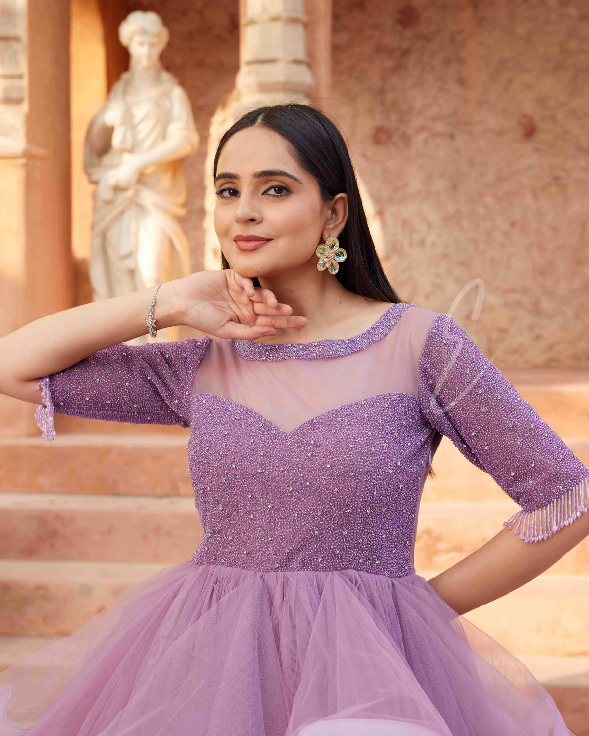 Light Dusty Lavender Gown