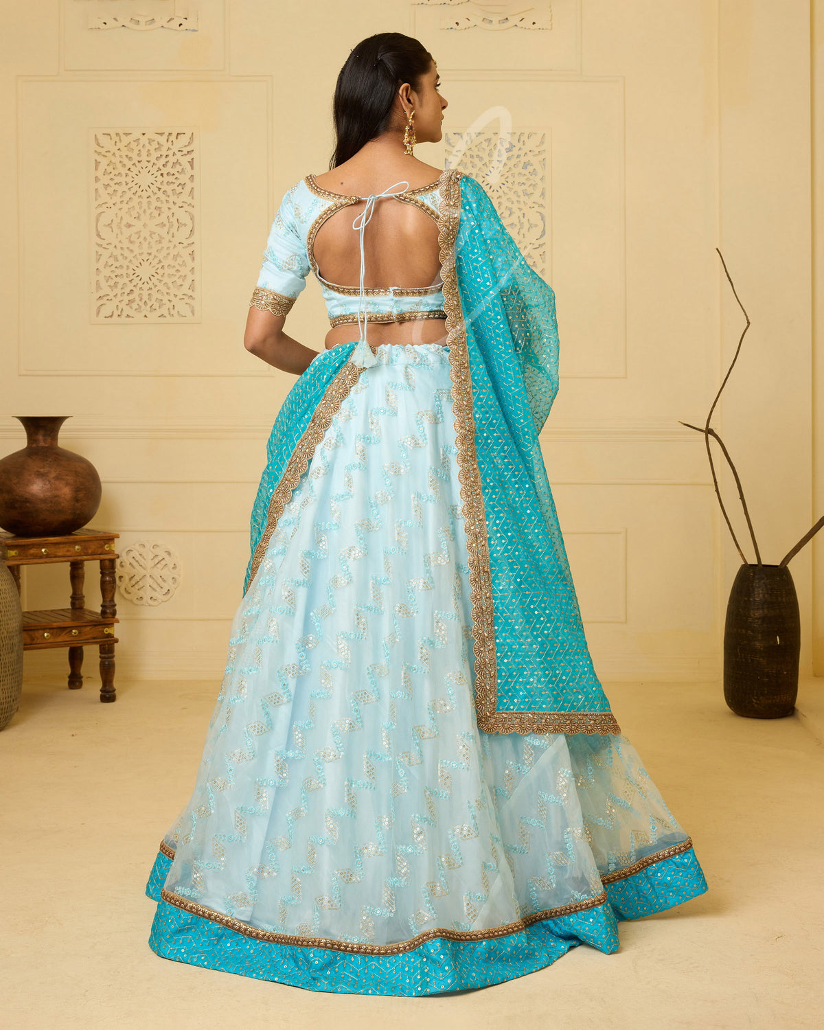 Light Blue Lehanga