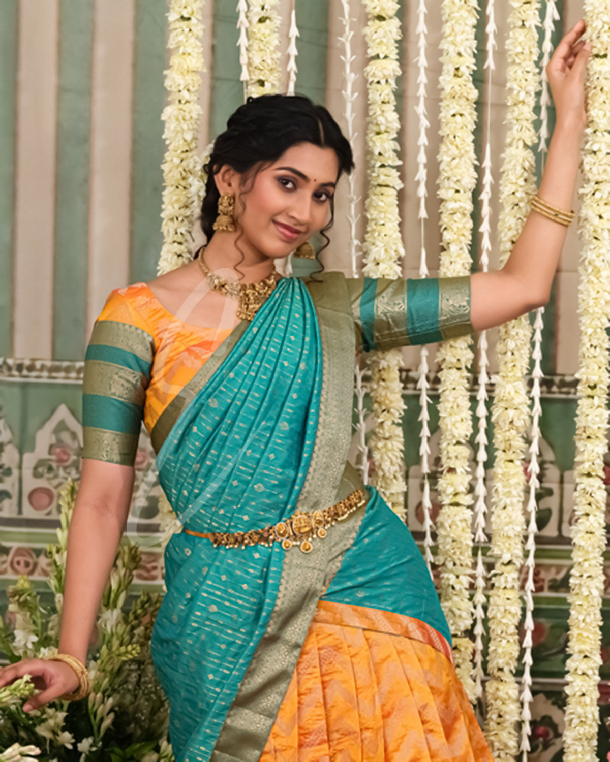 bright and beautiful yellow and rama green