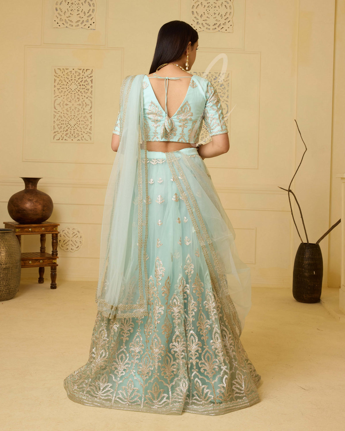 Stunning Cream Lehanga