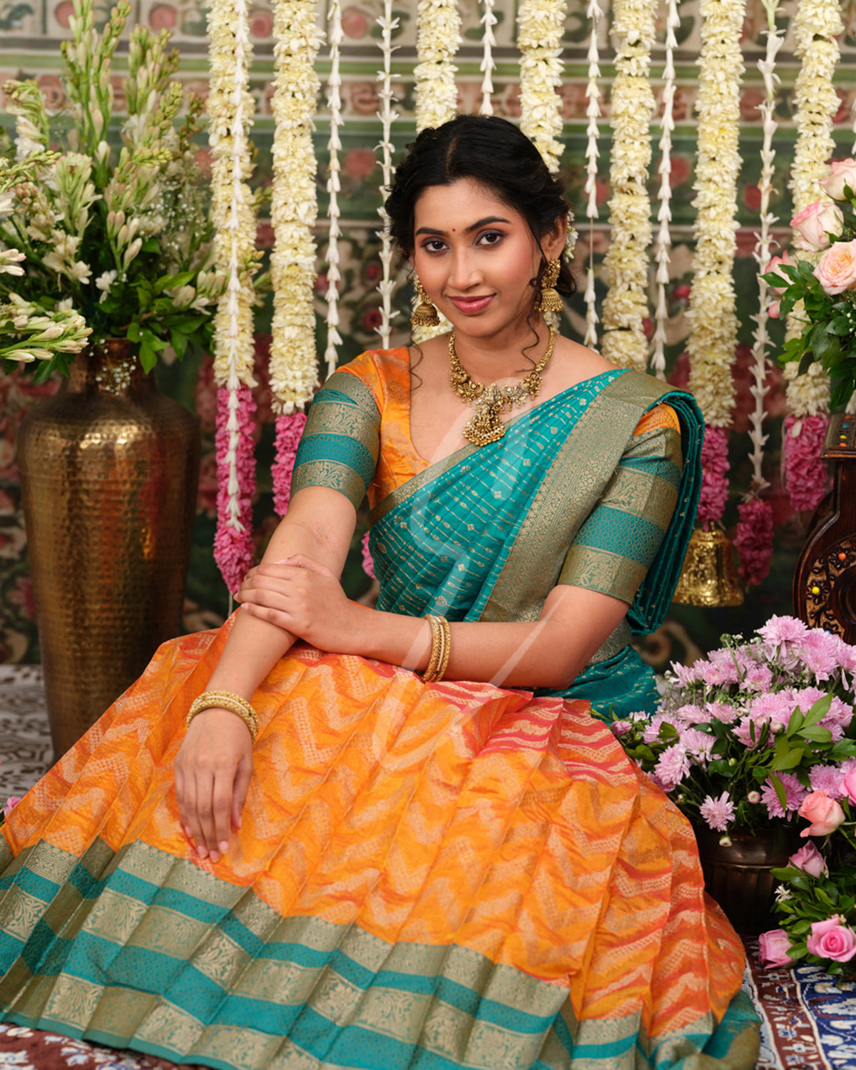 bright and beautiful yellow and rama green