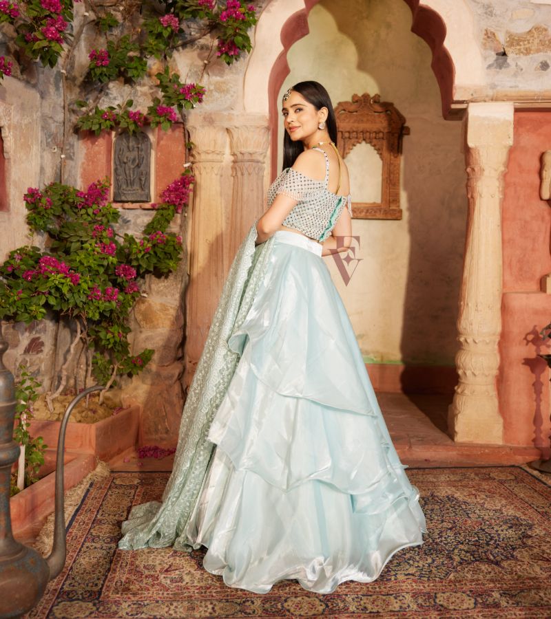 Seafoam Blue Lehenga