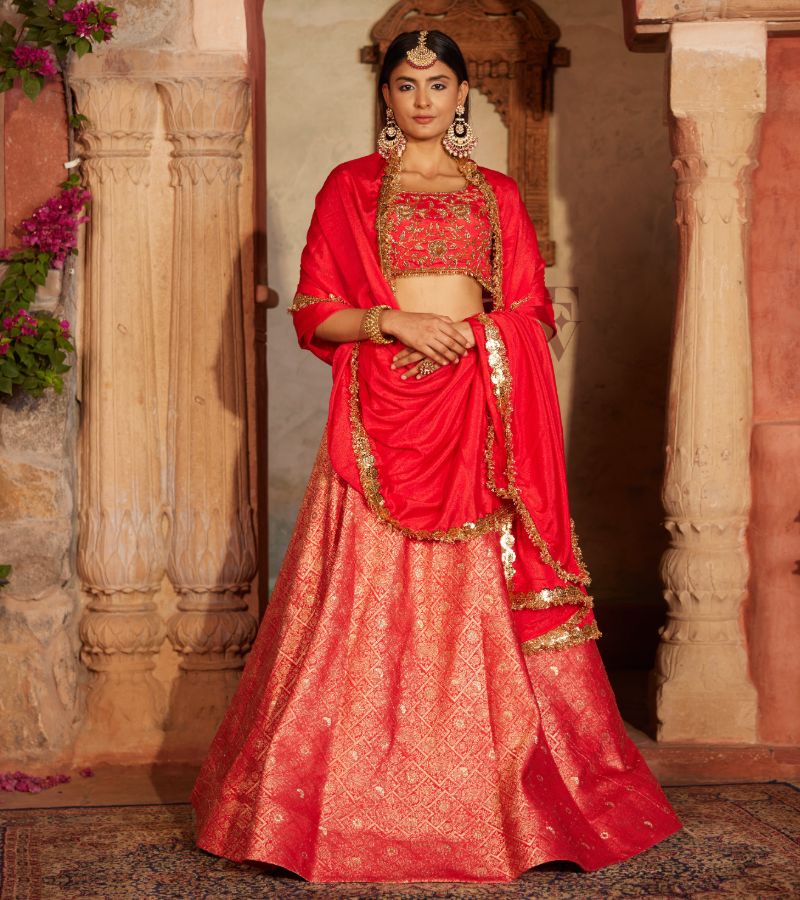 Gajiri Pink Lehenga