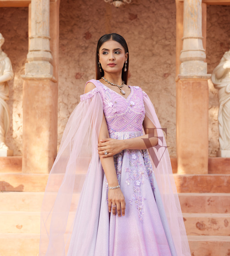 Pink and Lavender Ombre Gown