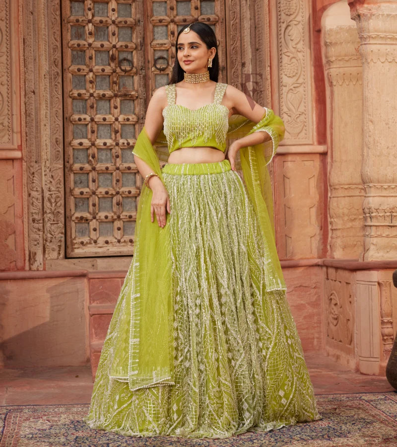 Lemon Green Lehenga