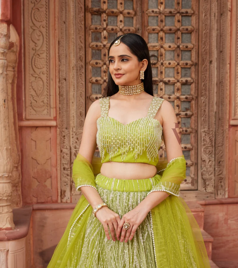 Lemon Green Lehenga