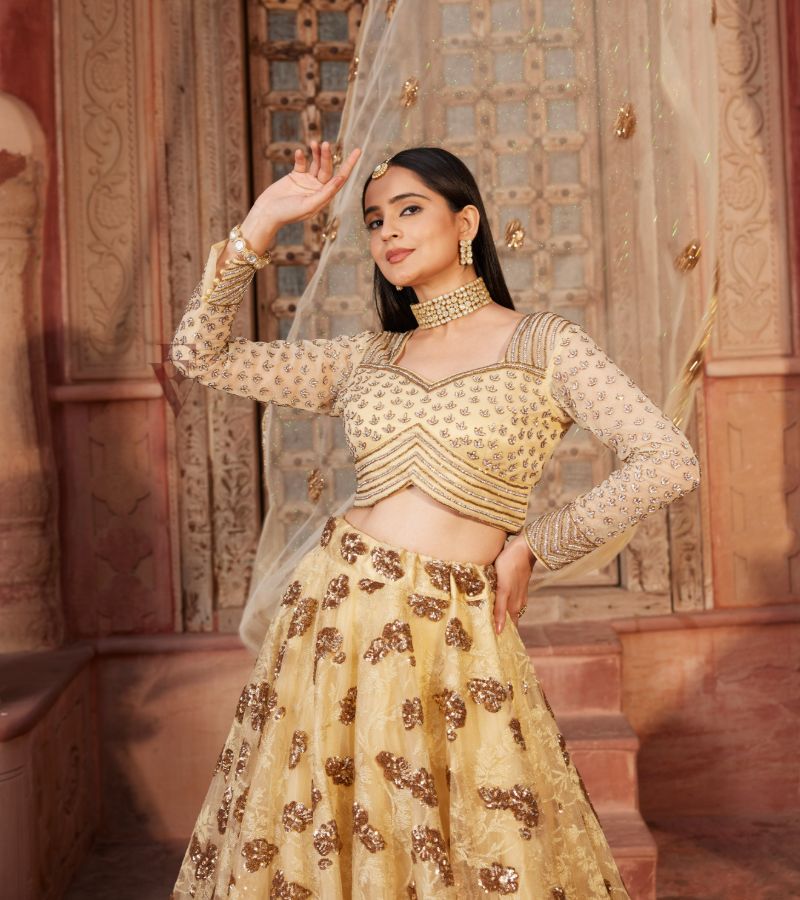 Golden Lehenga