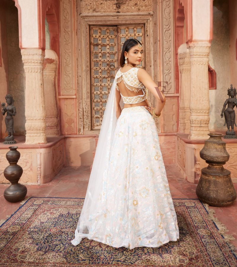 Off-white Lehenga