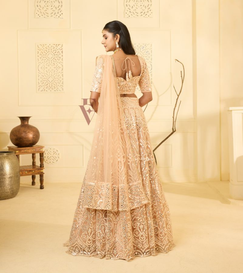 Pastel Peach Lehanga