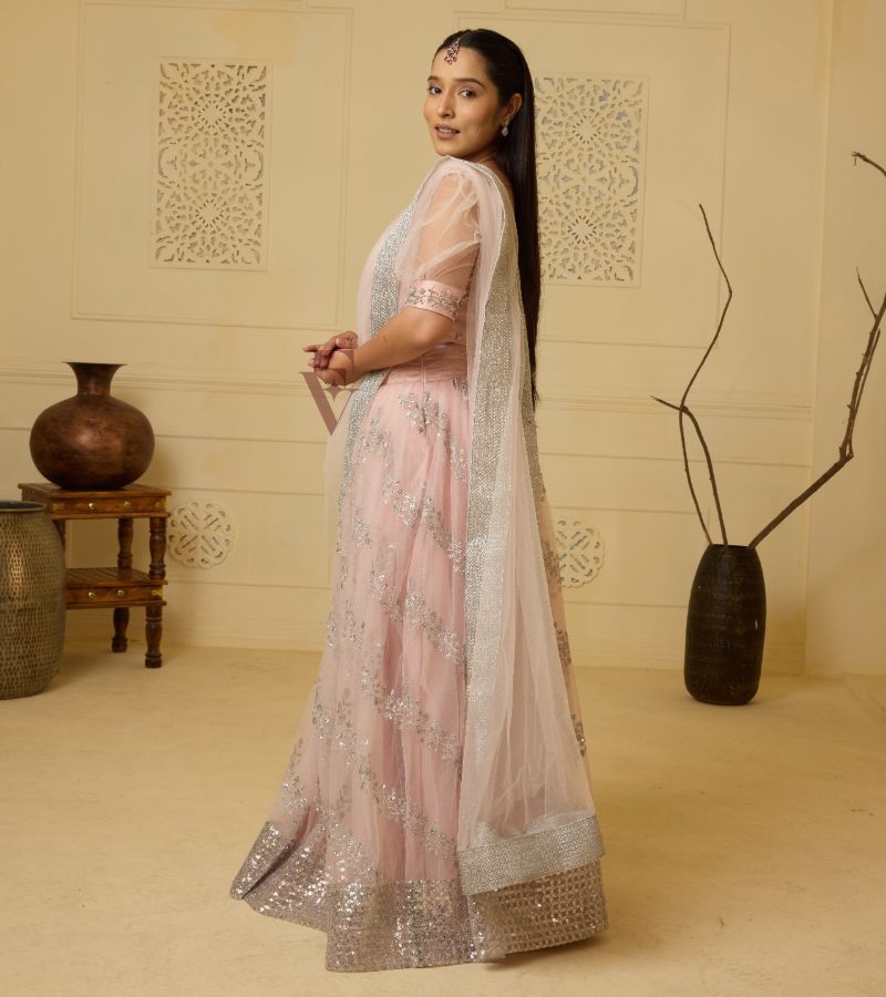 Mild Pink Lehanga