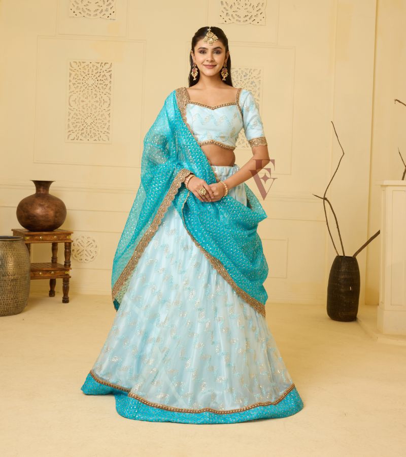 Light Blue Lehanga