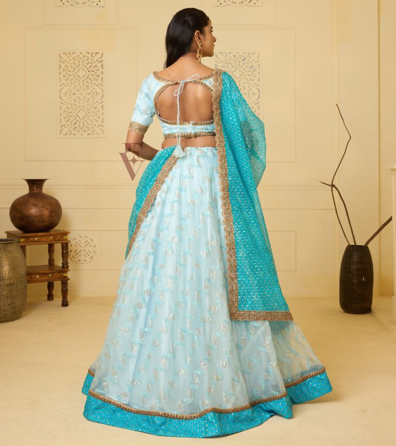 Light Blue Lehanga