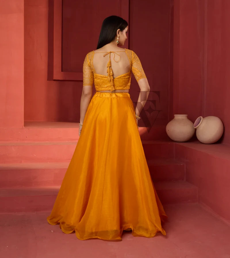 A vibrant yellow ensemble