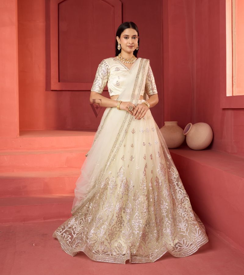 Cream Colored lehenga
