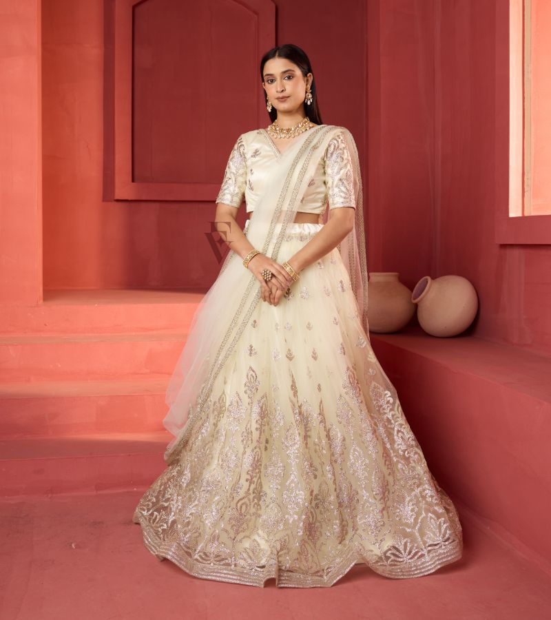 Cream Colored lehenga