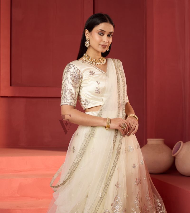 Cream Colored lehenga