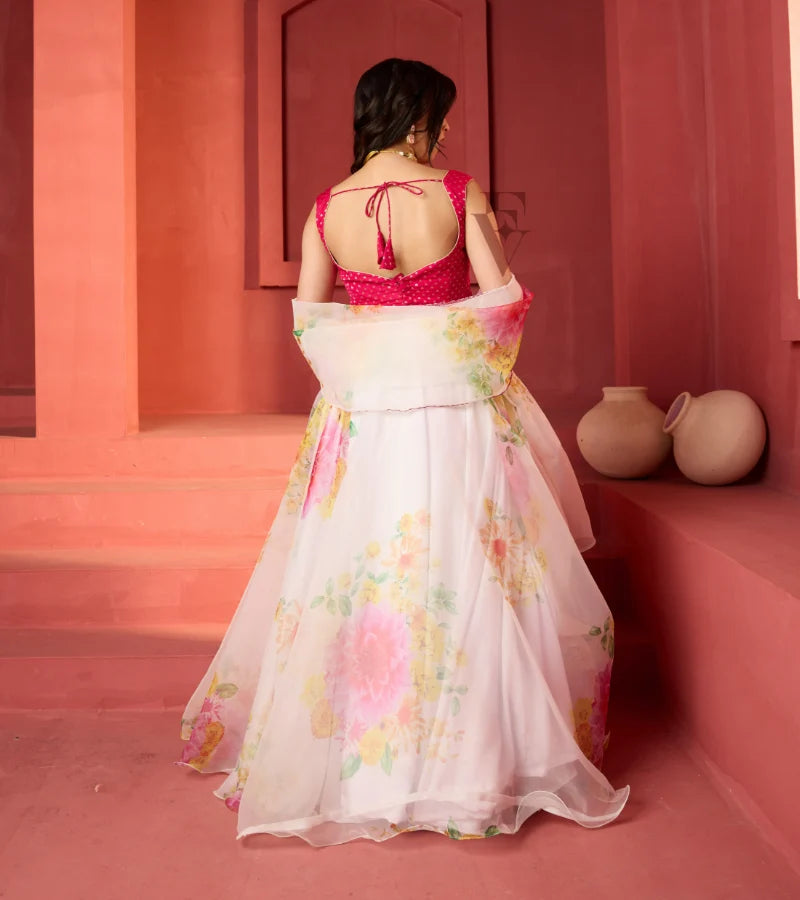 The light yellow lehenga
