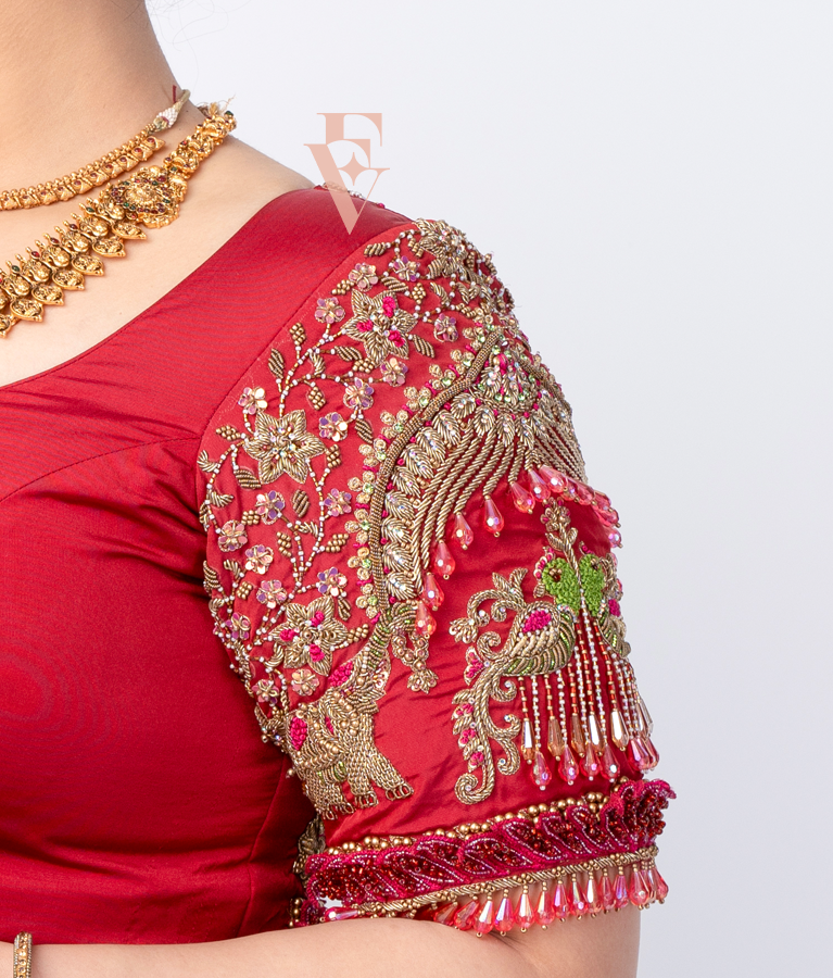 Magenta Silk Cotton Blouse